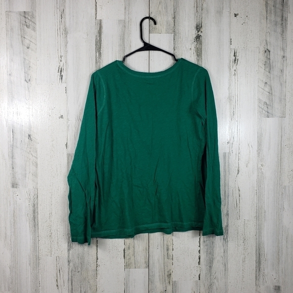 Jcp basic green long sleeve shirt women's size XL - Picture 3 of 8